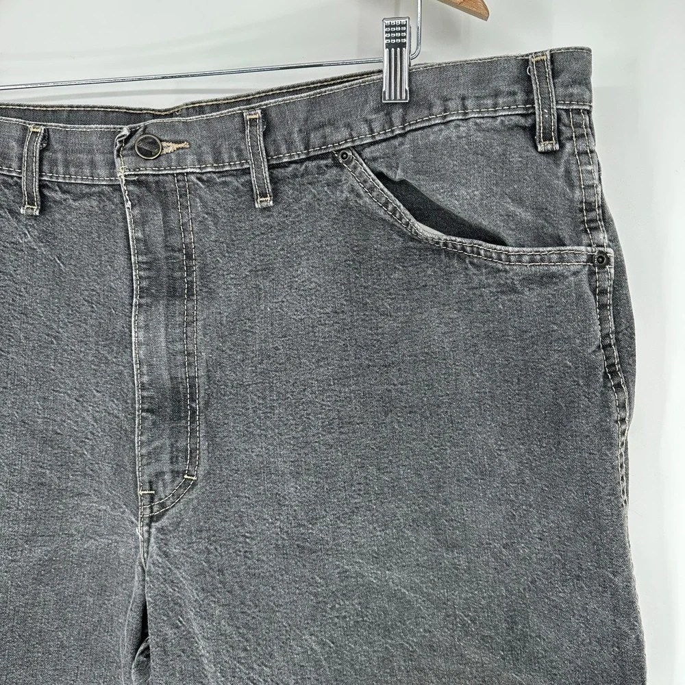 Dickies Men's Size 44 Dark Gray Denim Carpenter Work Shorts 100% Cotton Rugged#1